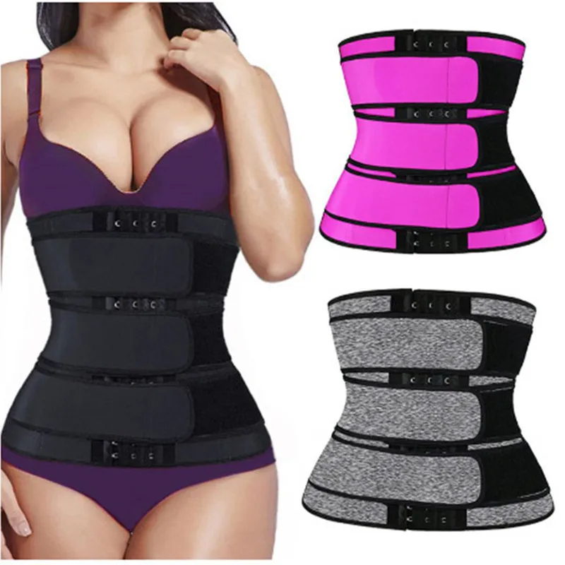 

Aipa Custom Logo Neoprene Sauna Sweat Fitness Three 3 Belt Waist Trainer For Women Slimming Waist Shaper