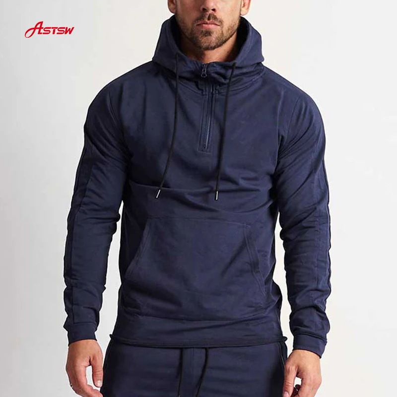 

Custom Logo Blank Pullover Mens Sweat suit with Hoodie Cotton Plain Slim Fit Jogging Track Suits Men Sports ActiveWear Wholesale, Custom color