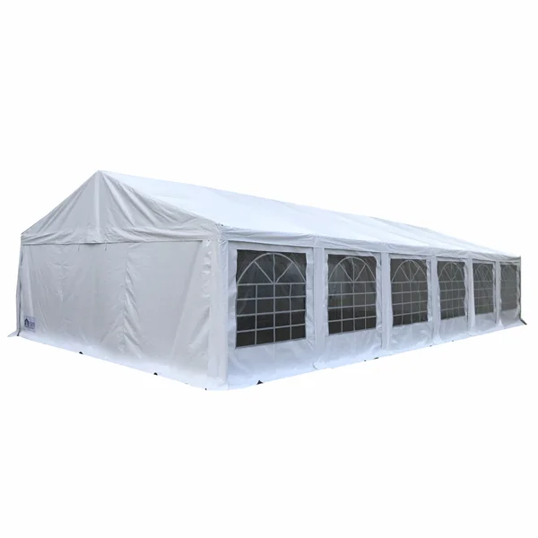 

Heavy Duty 40x20Ft PVC Party Tent Outdoor with Ground Bars, White