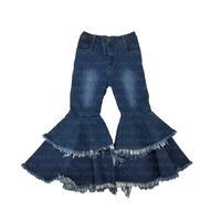 

2019 New Fashion Girls Flared Trousers Toddler Kids Baby Girls Jeans Bell-Bottom Trousers Wide Leg Denim Pants