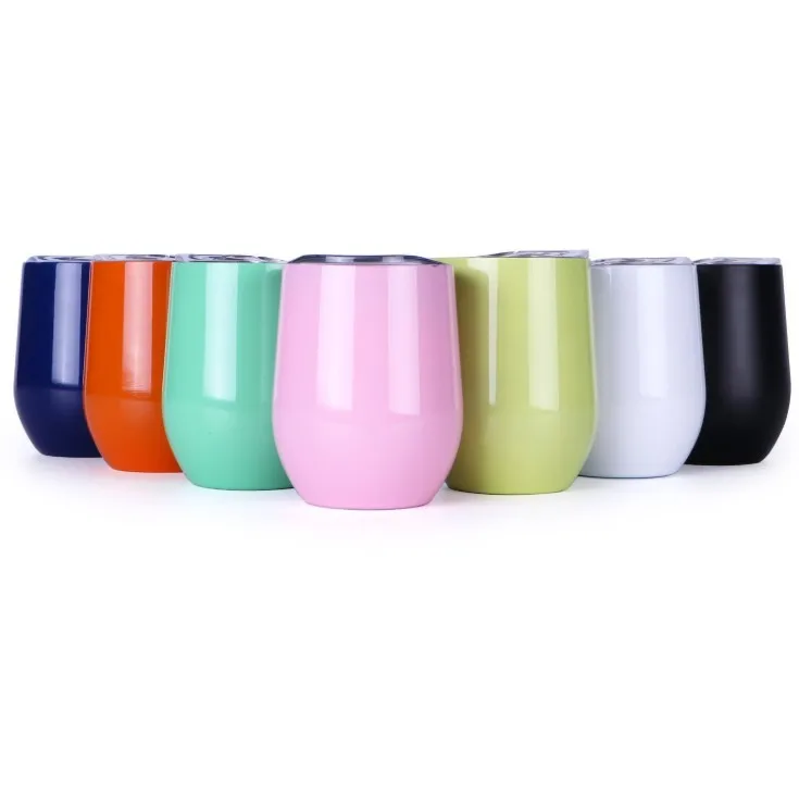 

SKYJOY Suppliers Usa Warehouse Matte Beverage Beer Mug Egg Shaped Wine Tumblers Egg Shaped Drinking Cup With Lid And Straw, Customized color