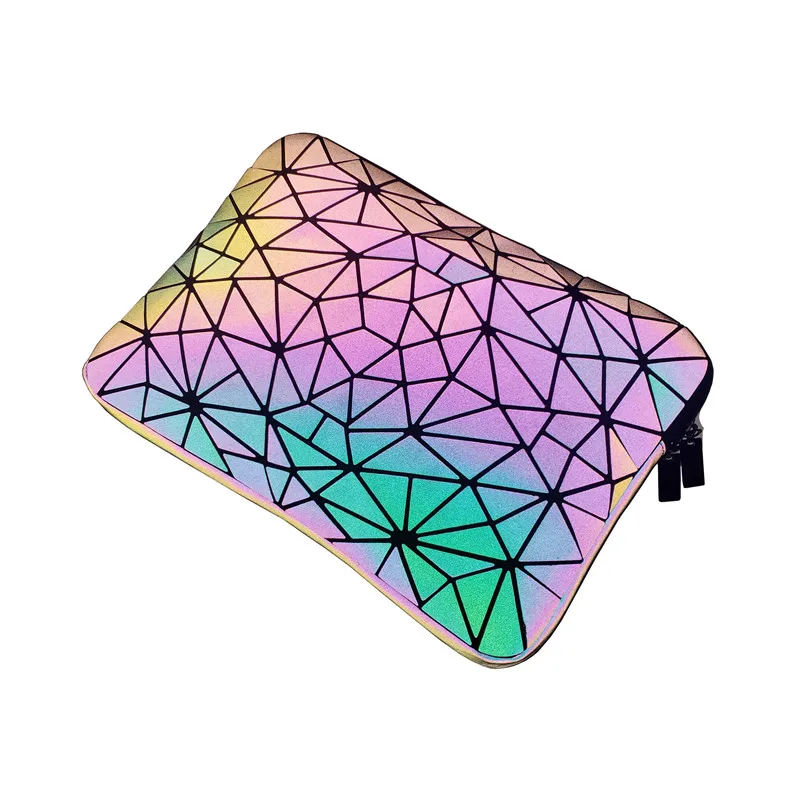 

Geometric Reflective Laptop Sleeve Luminous Laptop Computer Bag Zipper Briefcase Carrying Bag