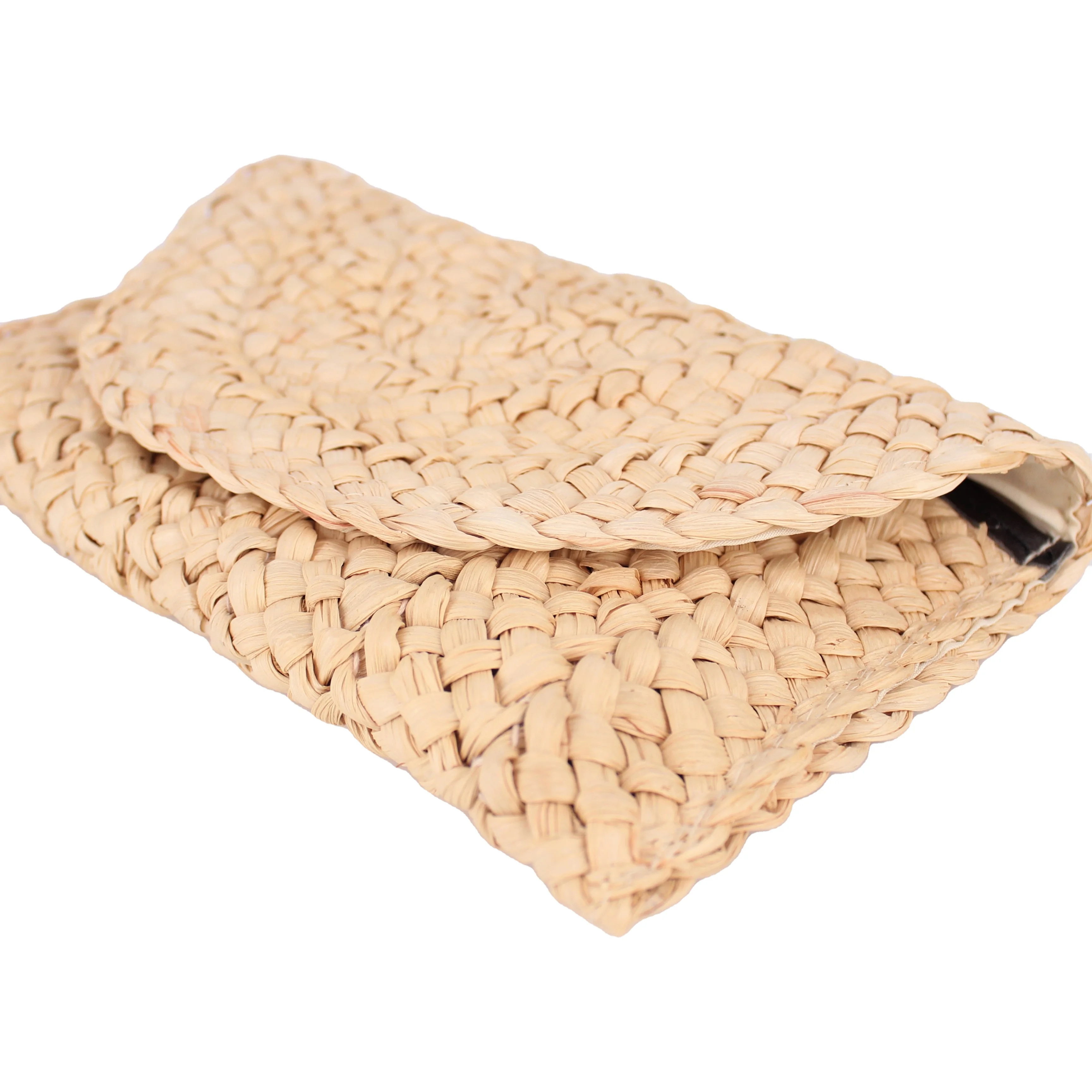 

Straw Clutch Handbag Women Straw Purse Envelope Bag Wallet Summer Beach Bag