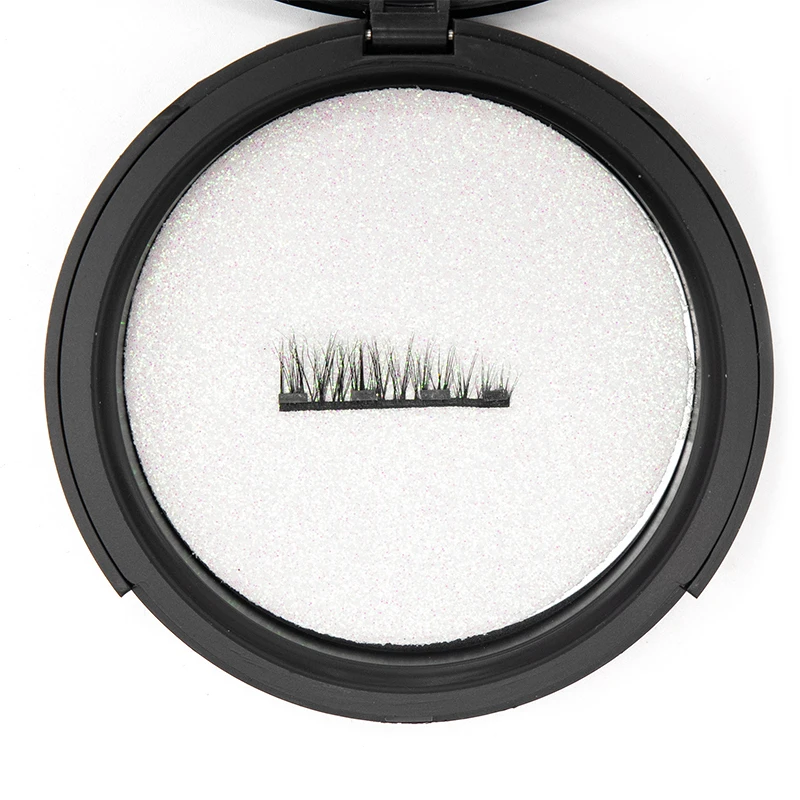 

Factory price vegan eyelashes powerful silk eyelashes false eye lash magnetic eyelashes, Natural black