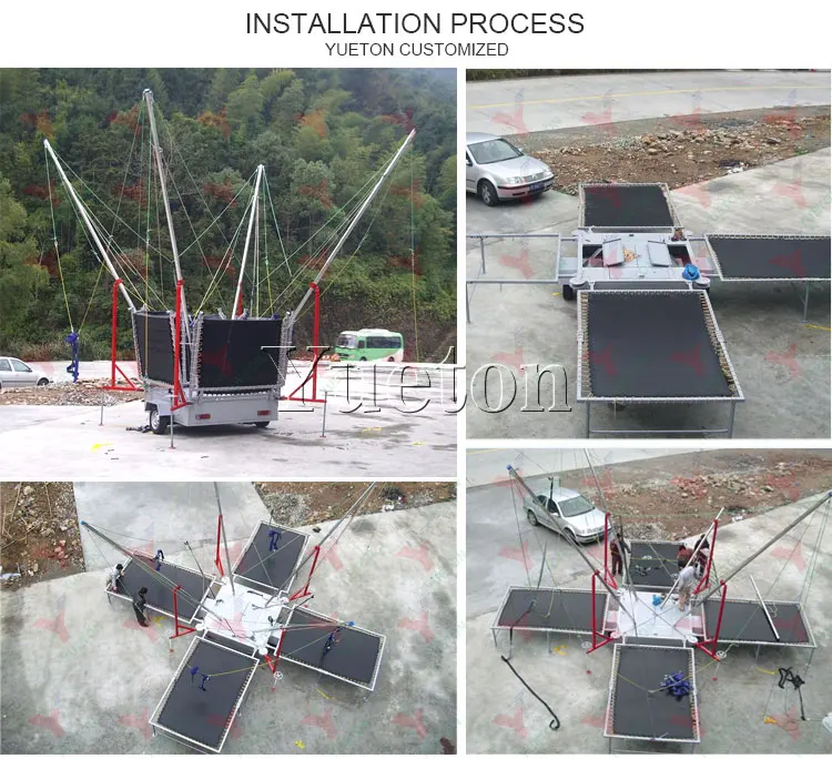 Cheap 4 Person Jumping Equipment Bungee Trampoline Buy Jumping Bungee