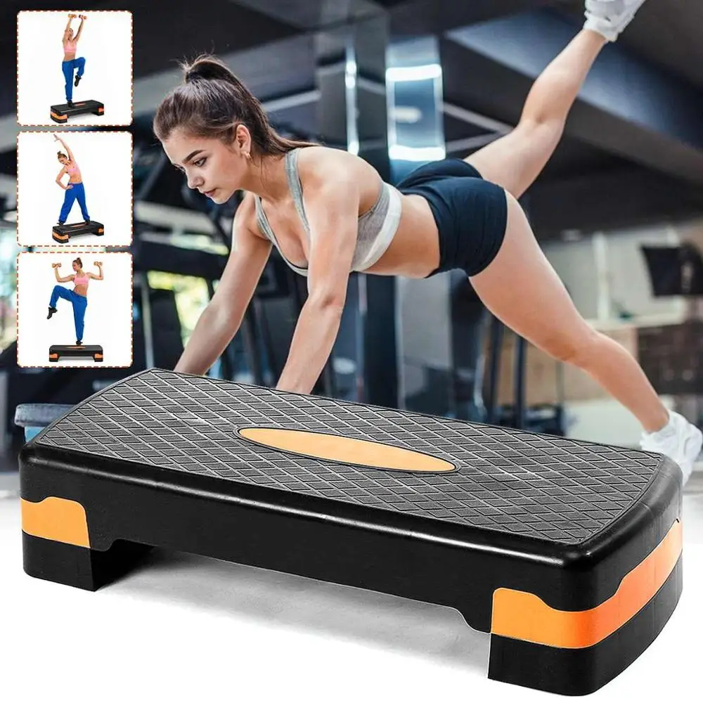 

Rhythm Aerobics Board Adjustable Step Height Exercise Pedal Perfect For Home Fitness 68x28x15cm