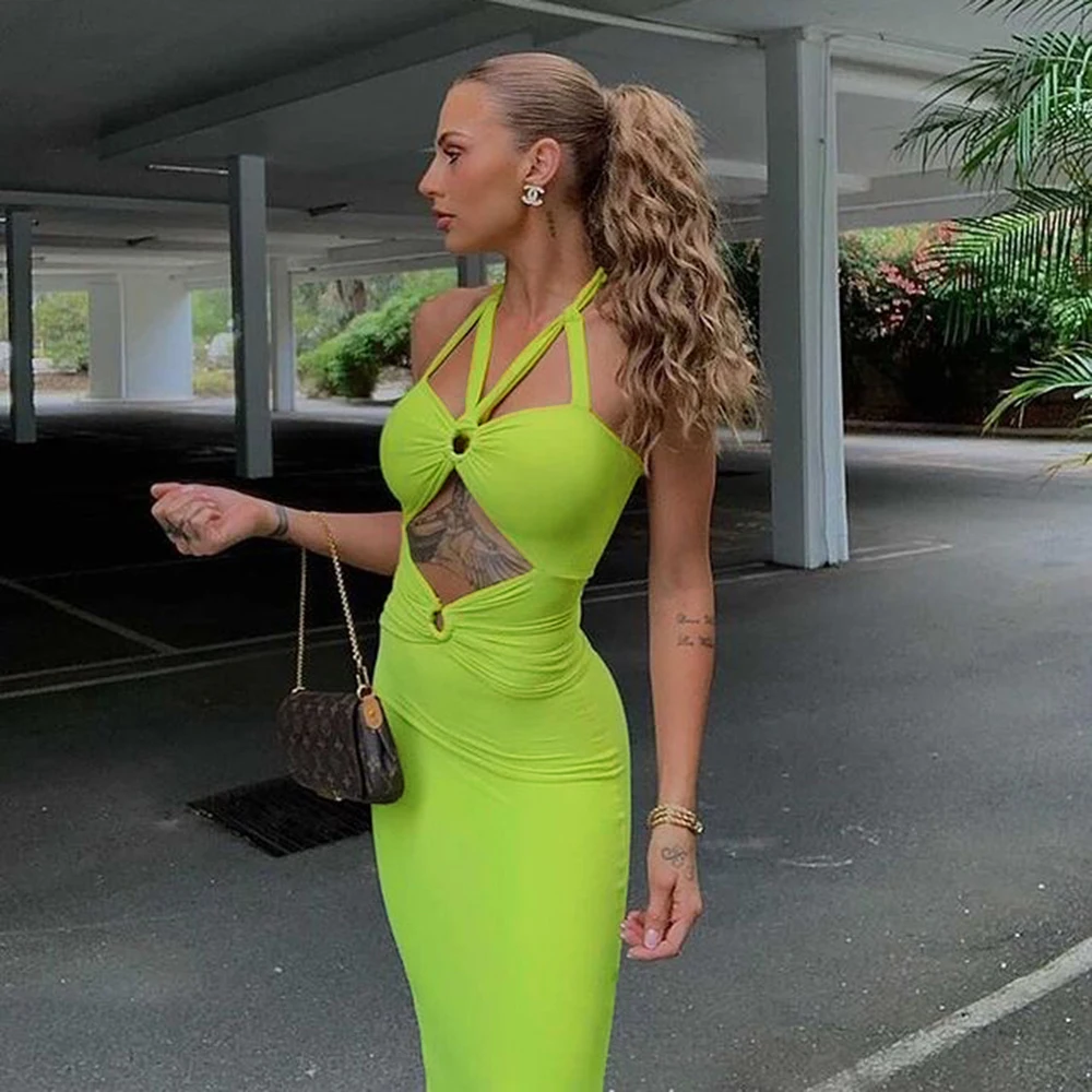 

9803 Hot sale summer solid color corset dress bodycon maxi women dress sexy and club wear, Picture color