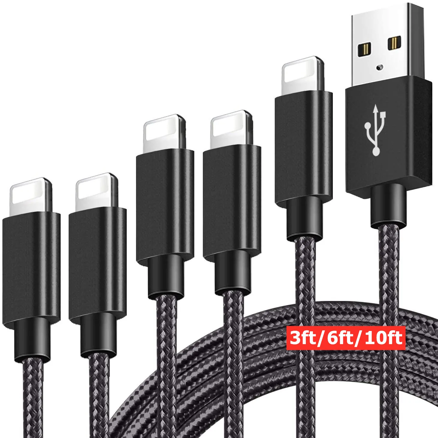 For Iphone Charging Cable Usb 3ft 6ft 10ft For Iphone Cable Charger