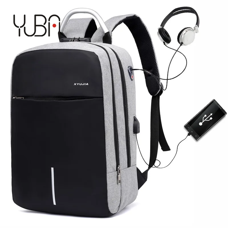 

Factory Price custom logo durable smell proof waterproof school smart usb charging anti theft backpack