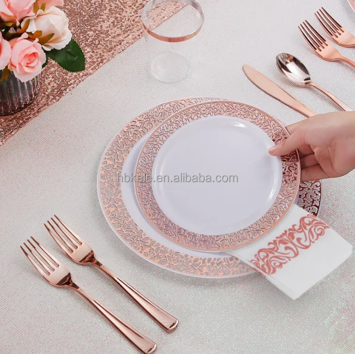 

Disposables Plastic Food Plates Plastic Plates for Weddings and Parties