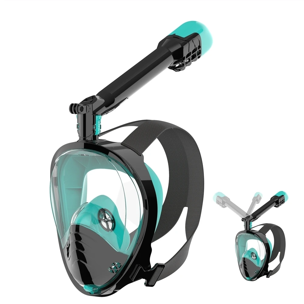 

2021 Trending Fullface Mask Diving Wholesale Snorkel Set Full Face Snorkels