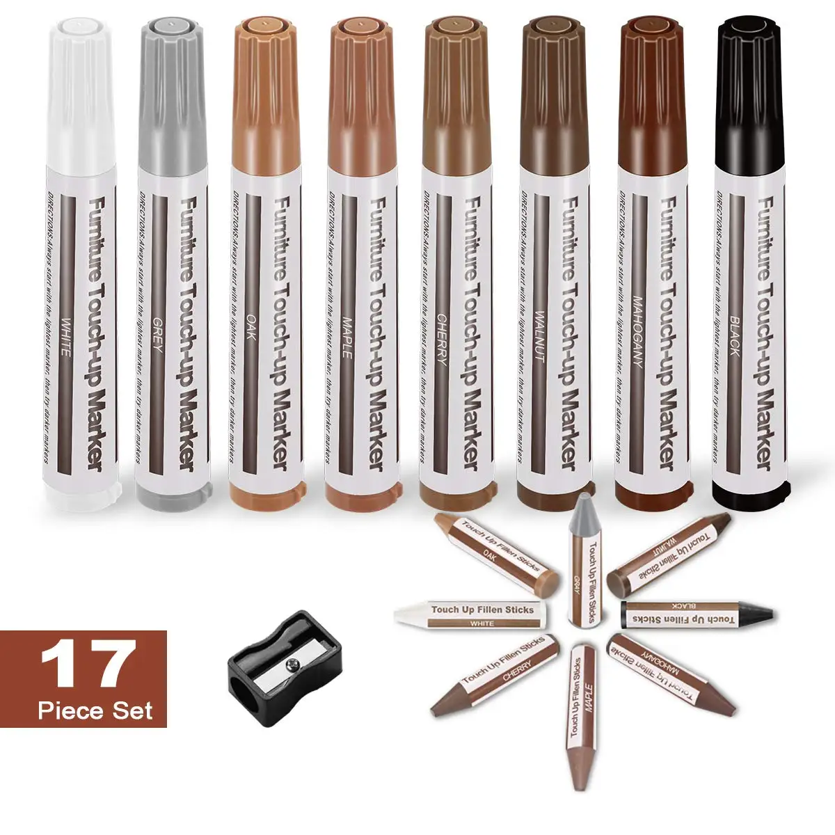 Furniture Repair Kit Wood Markers Wooden Pen Markers And Wax Sticks
