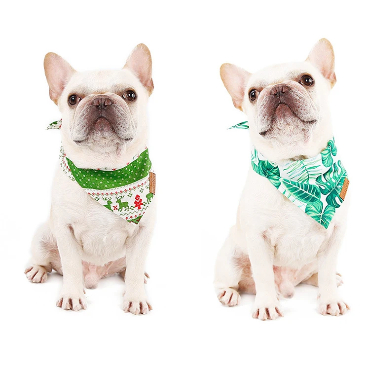 

Spring summer dog cat classic checkered saliva towel plaid dog bandana pet