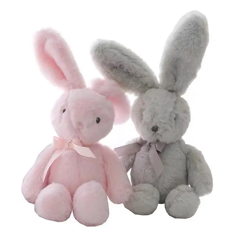 

Wholesale 25cm/35cm Cute Stuffed Animal Long Ear Bunny Plush Toy Soft Rabbit Toy For Children Easter Holiday