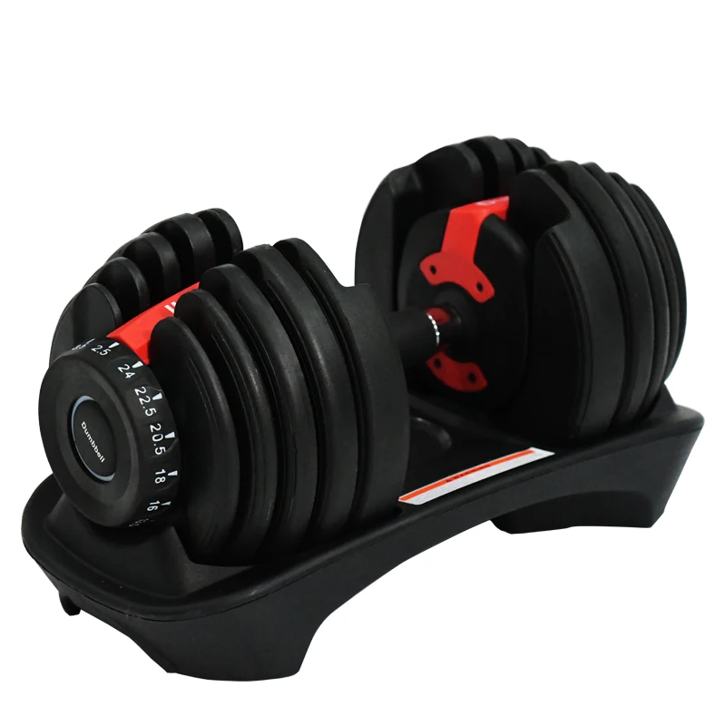 

Professional Custom 24kg Gym Equipment Adjustable Dumbbell And Barbell Set Cast Iron Adjustable dumbbell
