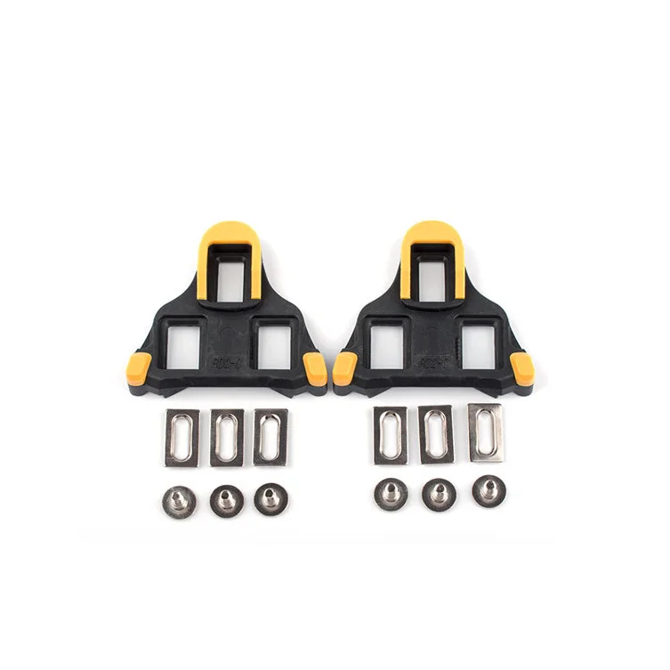 

Road Bike Cleats 6 Degree Float Self-Locking Cycling Pedals Cleat for SPD-SL System Shoes MTB Pedal Cleat SPD, Yellow/red/black