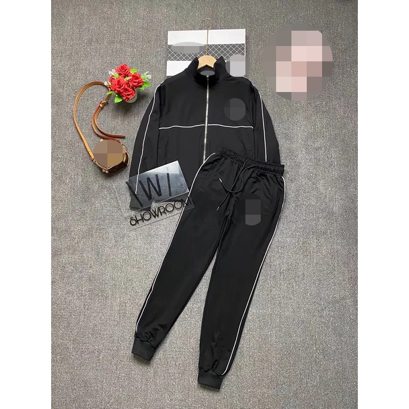 

Droma in stock western style autumn new arrival fashion jacket with custom pants ladies 2 piece sets clothing, Picture color