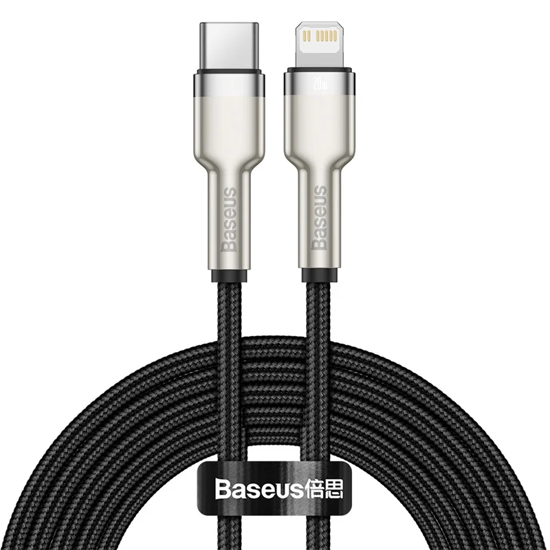 

Cafule Series Metal USB Type C to iP PD 20W Nylon USB Charging Data Cable For Baseus