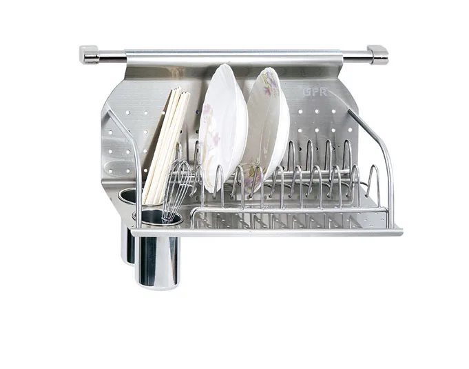 

Foshan factory wholesale durable stainless steel kitchen spice rack/ Plate holder rack, Silver