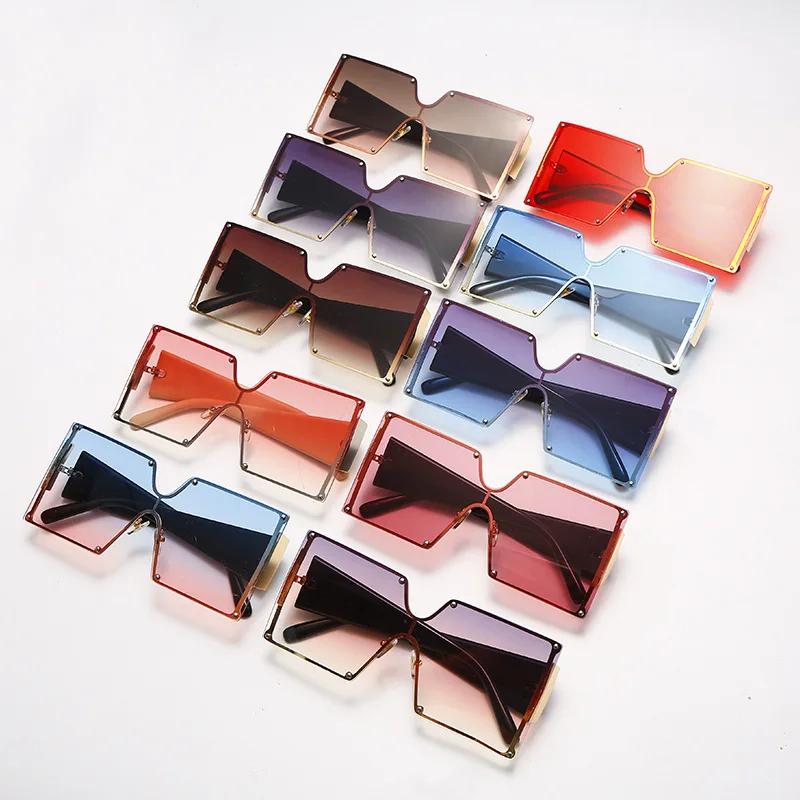 

2021 Newest Luxury Oversized Square Ladies Rimless Gradient Shades Women Sunglasses, Contact us