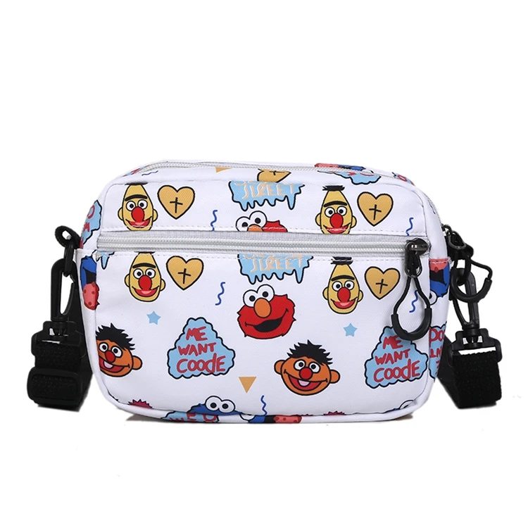 

Fashion Canvas Multi function Small Bag Sports Leisure Students Women Sling Bag, As picture