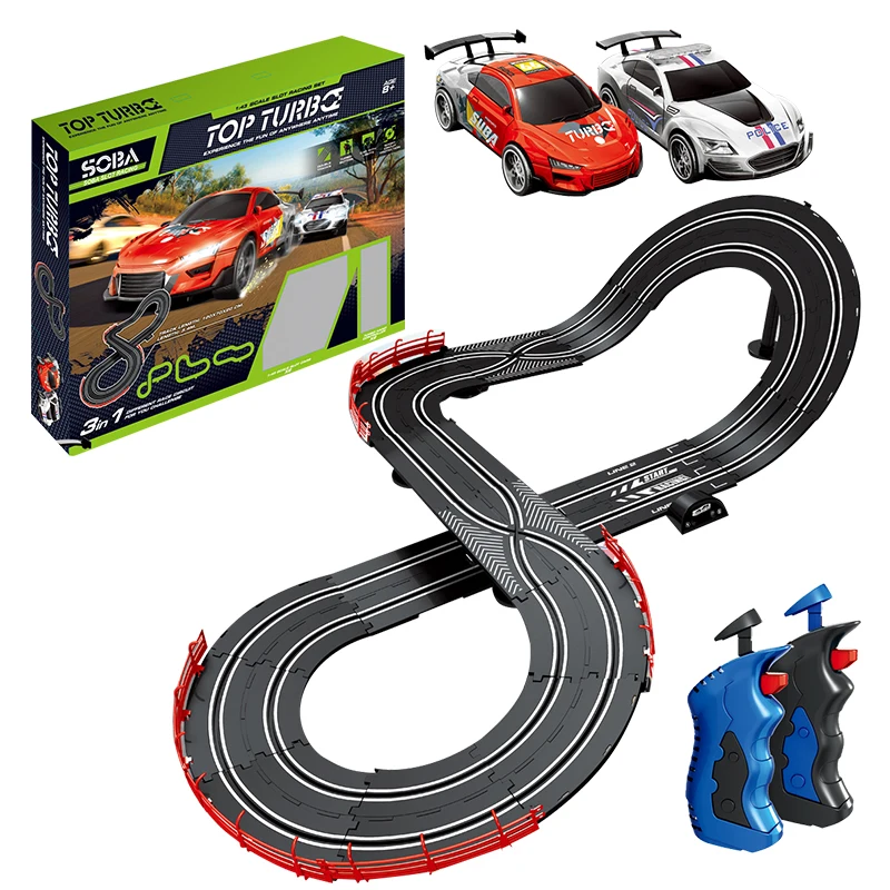 

Hot Tiktok Sale 3IN1 Different Race Circuit for you challenge 1/43 scale slot car toys set race track set boy kids toy