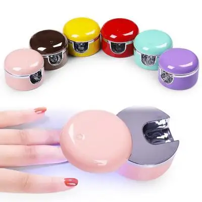 

3w Portable Led Nail Lamp Mini Nail Dryer Curing Toenail Gel Curing Lamp Polish Dryer Nail Equipments For Salon Diy, White/pink/red/blue