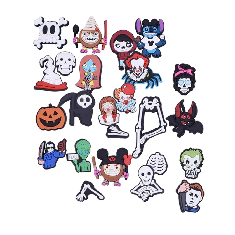 

Halloween Charms Pvc Rubber Shoe Charms Accessories Wholesale Shoes Ornaments New Hot Selling, As pictures show