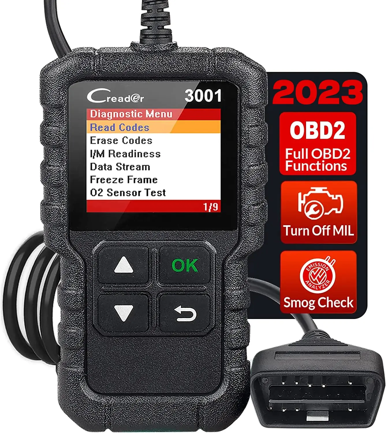 

LAUNCH X431 CR3001 OBD 2 CAR Code Reader Support Full OBDII/EOBD Support vehicles 1996 &newer (OBDII &CAN)