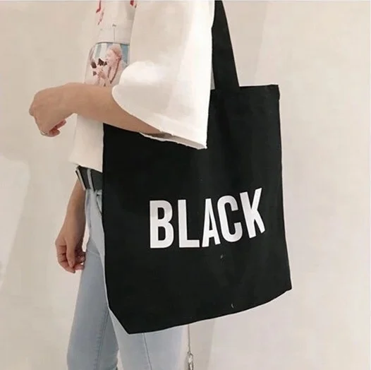 
Wholesale Customized Logo Foldable Reusable Cotton Canvas Women Shopping Tote Bag 