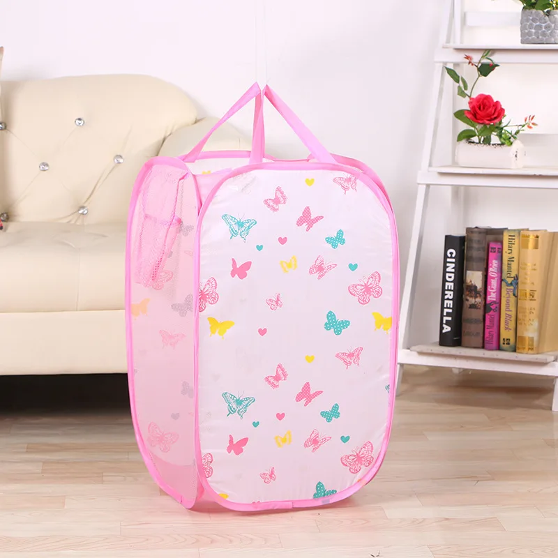 

Wholesale Large Capacity Multicolor Collapsible Folding Laundry Basket Foldable