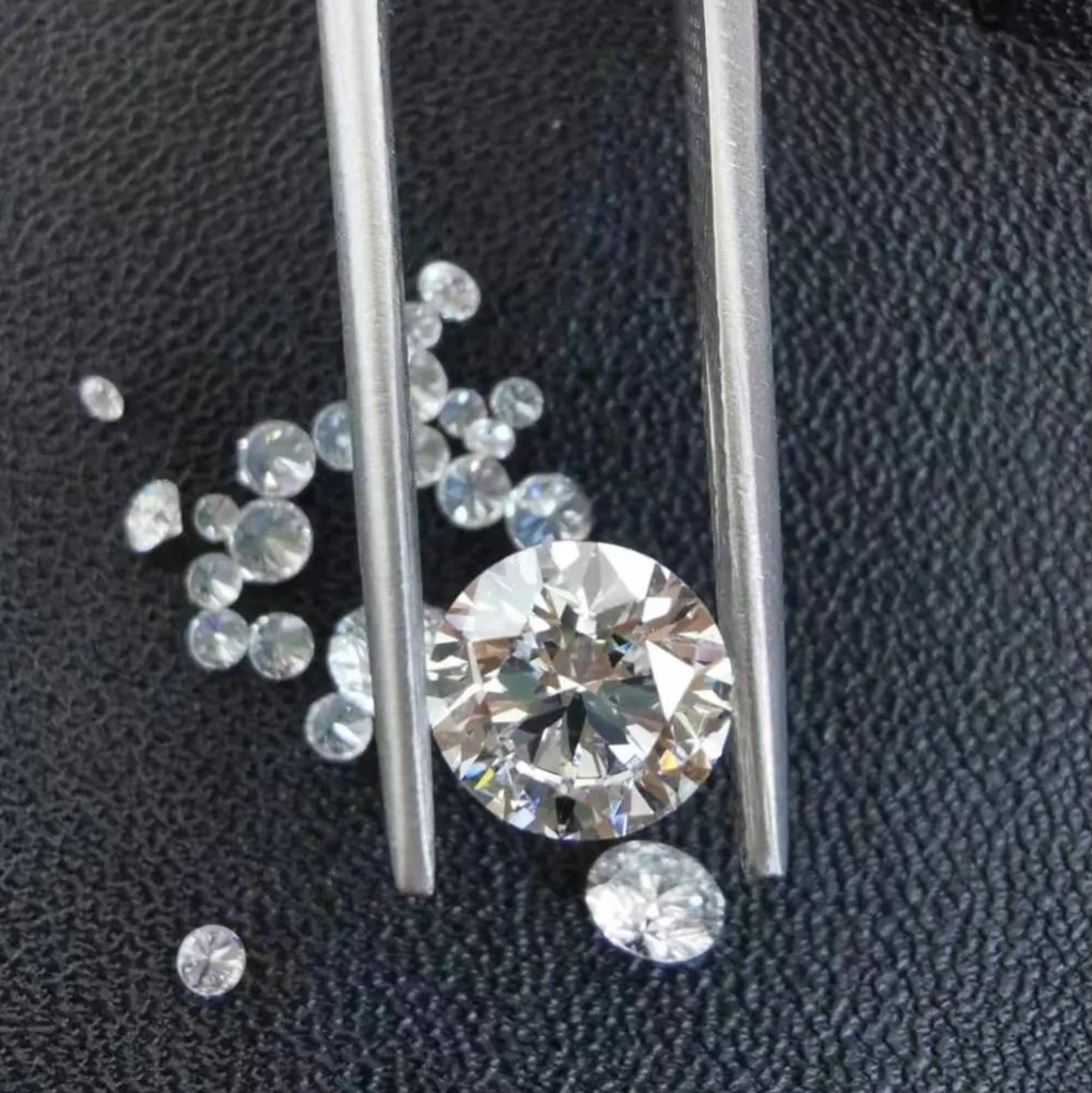 

0.1ct 3mm VS D white HPHT lab created jewelry synthetic loose diamond