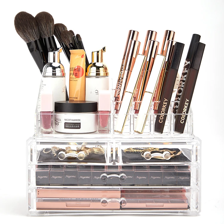 

424841G Acrylic Makeup Organizer Clear Cosmetic Storage Makeup Stand Storage Case