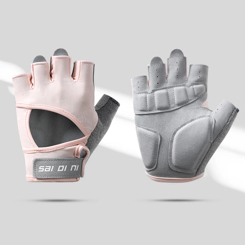 Custom logo man unisex sport fingerless mittens women weight lifting half finger fitness gym gloves
