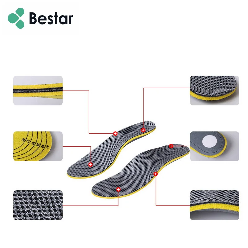 

bamboo charcoal PP shell orthotic insoles foot care arch support insoles for flat feet, As photo or customized