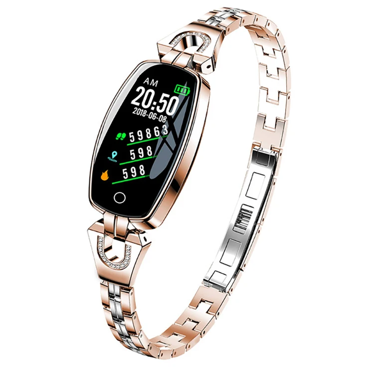 

Amazon Hot Sale H8 Female Smartwatch Waterproof BT Elegant Ladies Relojes Inteligentes For Women Smart Watch Bracelet