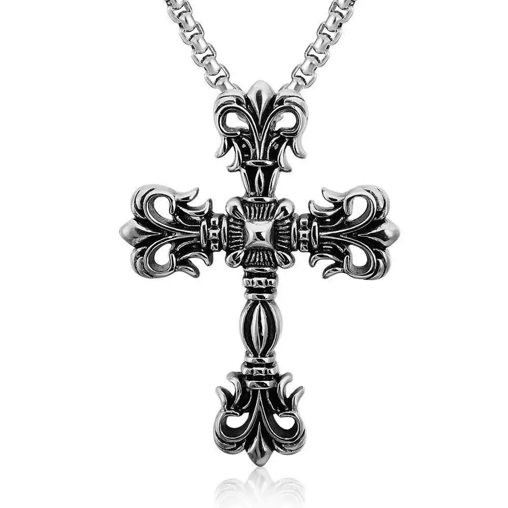 

Personalized fashion design Gothic Punk retro men's Cross Pendant