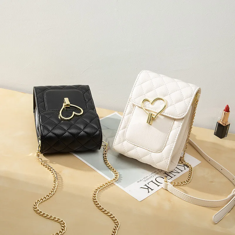 

Summer fashion mobile phone bag mini female 2021 new chram rhomboid chain bag single shoulder crossbody bags wholesale