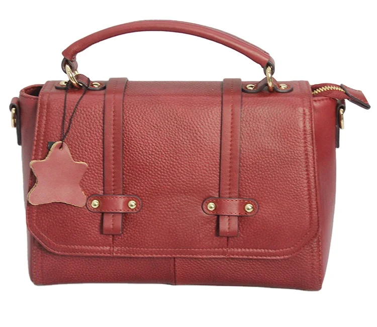 

Ronner Waterproof Luxury Genuine Leather handbags Adjustable Strap Zipper Pocket Shoulder Handbags For Women