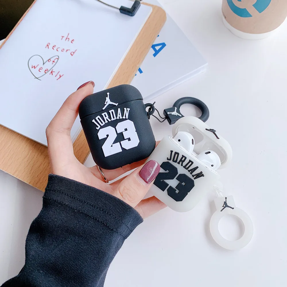 

factory price silicone cover for airpods 2 and 3 pro air jordan airpod case