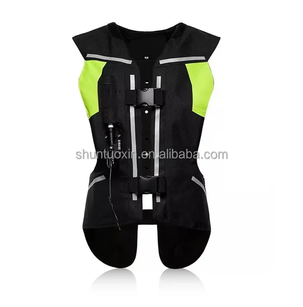 

Best Inflatable motorcycle Gear Protection airbag vests Moto airbag jacket for modern motorcyclists, Black or as the customers' requirement