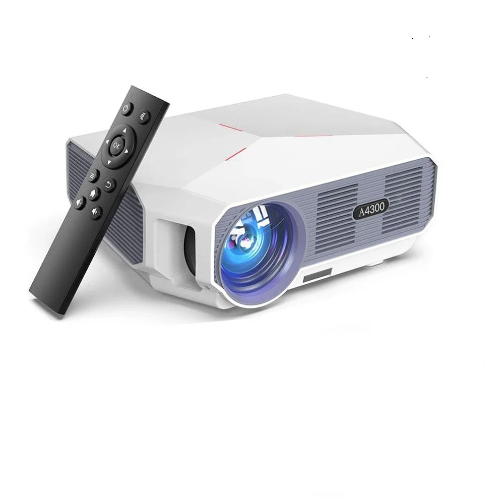 

Novel Mobile video portable projector Entertainment A4300 720p home theater black White fashion Android, White, black, red