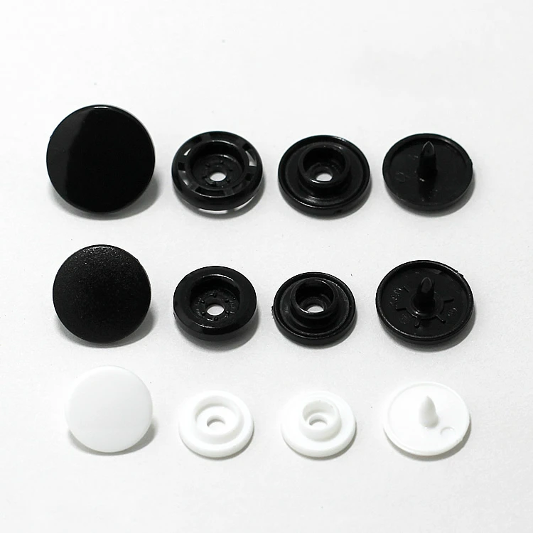 White Closure Garment Custom Clothes Plastic Snap Buttons - Buy Plastic ...