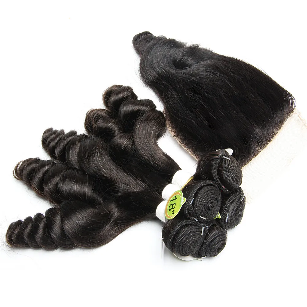 

Wholesale Human Hair Wigs Double Drawn 5pcs/Lot Egg Curl Remy Hair Extension