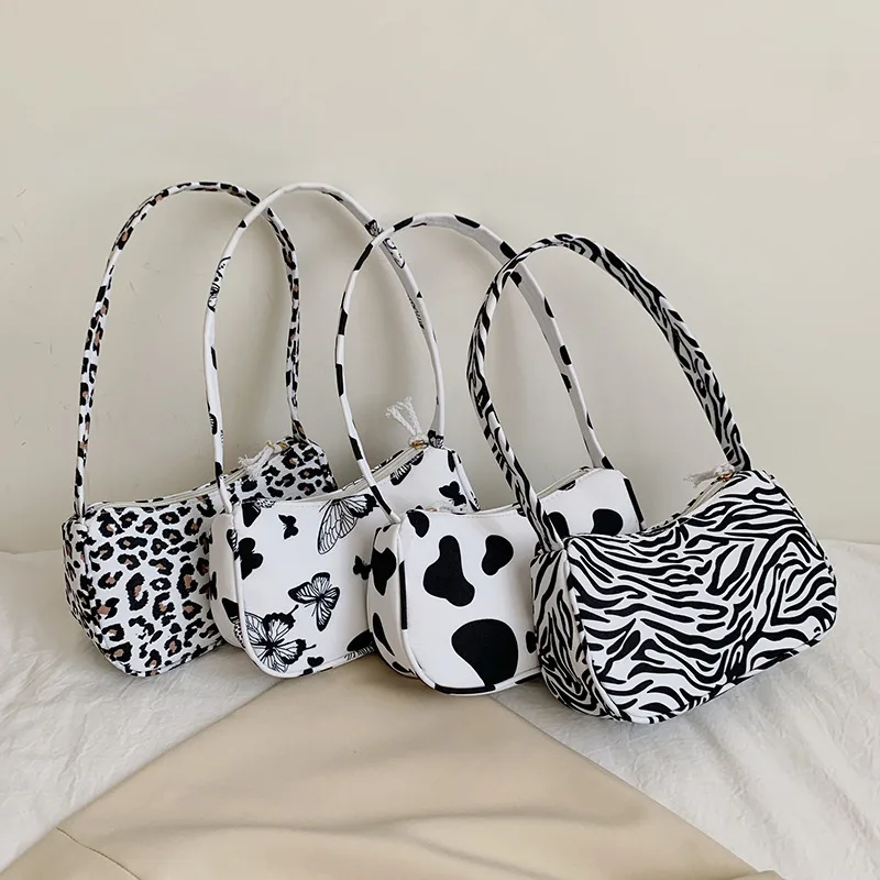 

2022 sell like hot cakes Wide shoulder straps bags for women Animal print canvas handbags Wholesale price bags