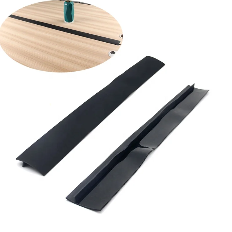 

Kitchen Silicone Stove Counter Gap Cover by Easy Clean Gap Filler Sealing Spills Between Kitchen Counter Appliances, Black transparent
