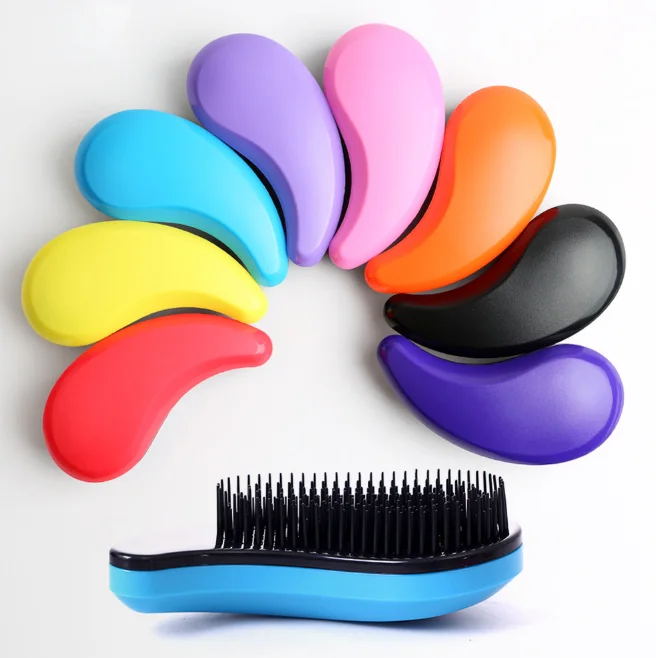 

Most Choice Cost-Effective Palm Size Plastic Comb Tangle Detangling Hair Brush, As pics