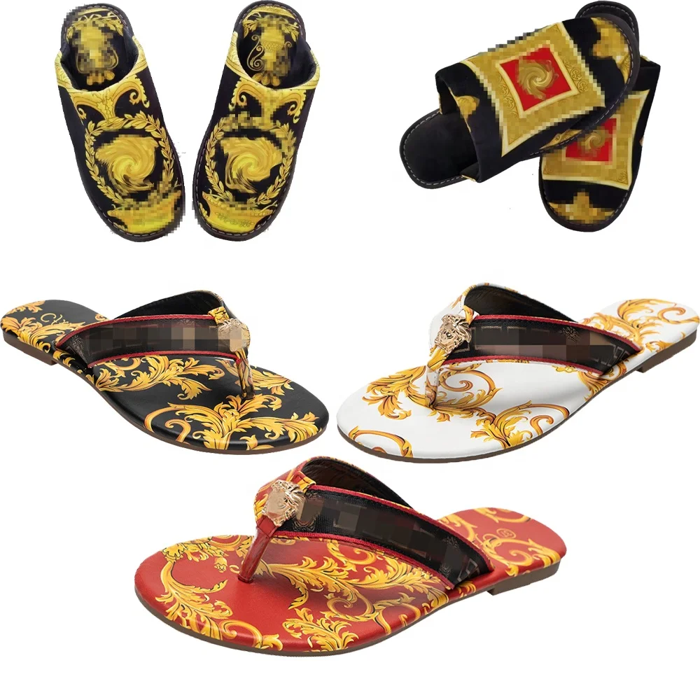 

Women Designers Luxury Slippers Brand Printed Flat Flip Flopsd Slippers, Picture