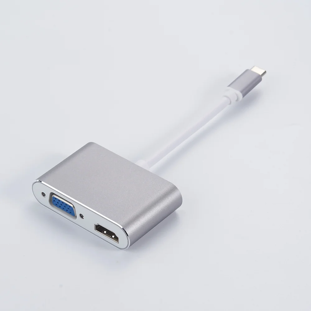 2020 Popular Aluminium Shell Multifunction 4K 1080P TYPE C TO VAG adapter for Computer and Mobile Phone - ANKUX.COM