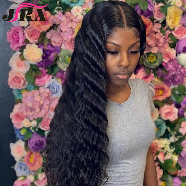 

Deep Wave Hair Bundles Wholesale Virgin Brazilian Cheap 10a Grade Raw Cuticle Aligned Virgin Deep Wave Bundle, Natural black